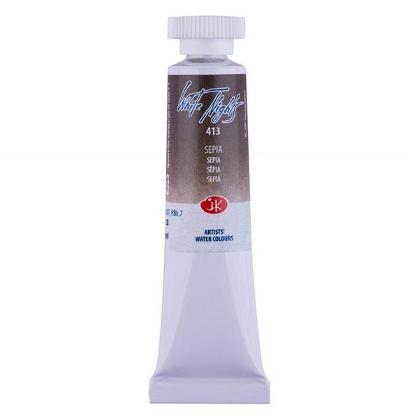 White Nights Watercolour Tube 10 ml - Sepia