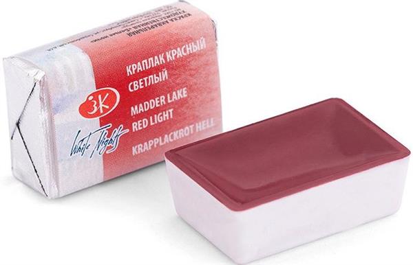 White Nights Watercolour Pan 2.5 ml - Kleuren A-M - Madder Lake Red Light
