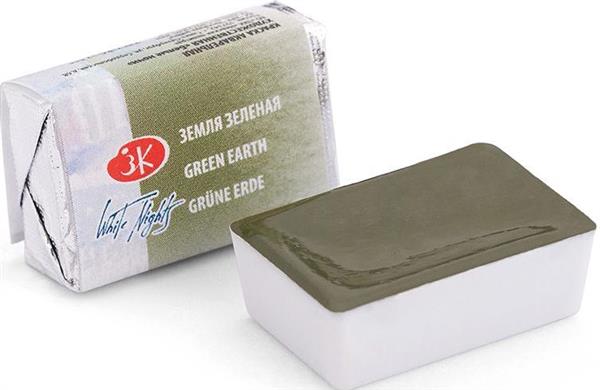 White Nights Watercolour Pan 2.5 ml - Kleuren A-M - Green Earth