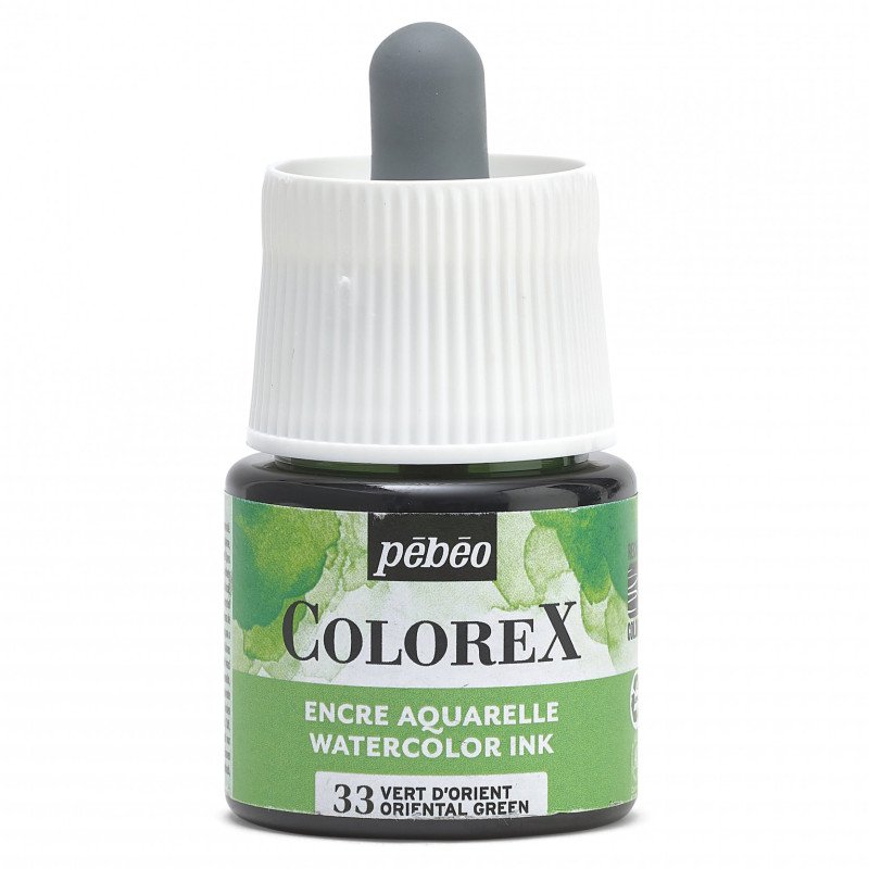 Pebeo Colorex Encre aquarelle 45 ml - 33 - Vert oriental