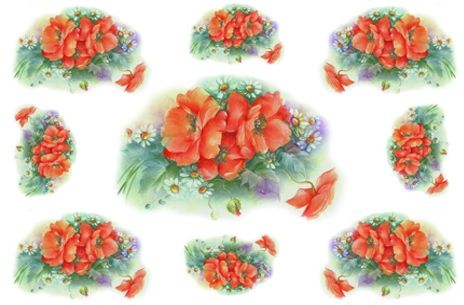 Hobby & Blu Printed Decoupage Rice Paper 43 x 32 cm - Design 295