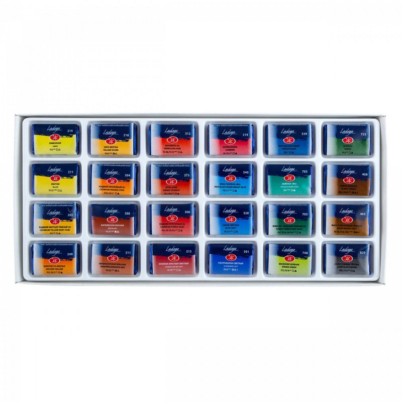 Ladoga Artist's Water Colour Set - 24 Pack