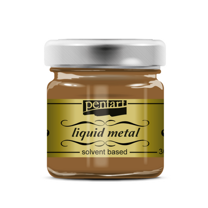 Pentart Vloeibare Metaalverf 30 ml - Bronze