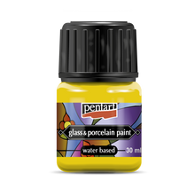 Pentart Peinture porcelaine & verre 30 ml - Jaune