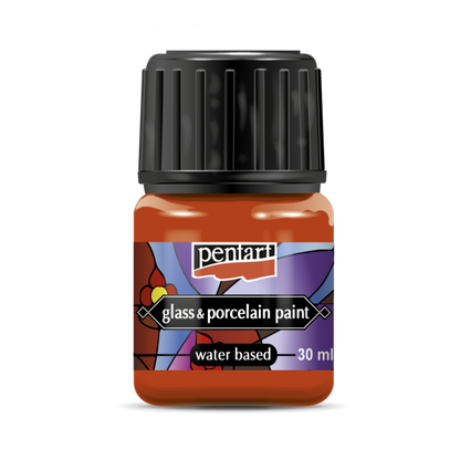 Pentart Peinture porcelaine & verre 30 ml - Orange