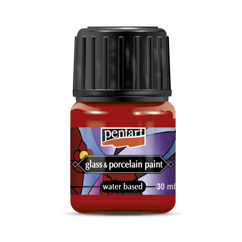 Pentart Peinture porcelaine & verre 30 ml - Rouge