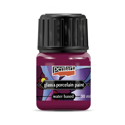 Pentart Peinture porcelaine & verre 30 ml - Magenta