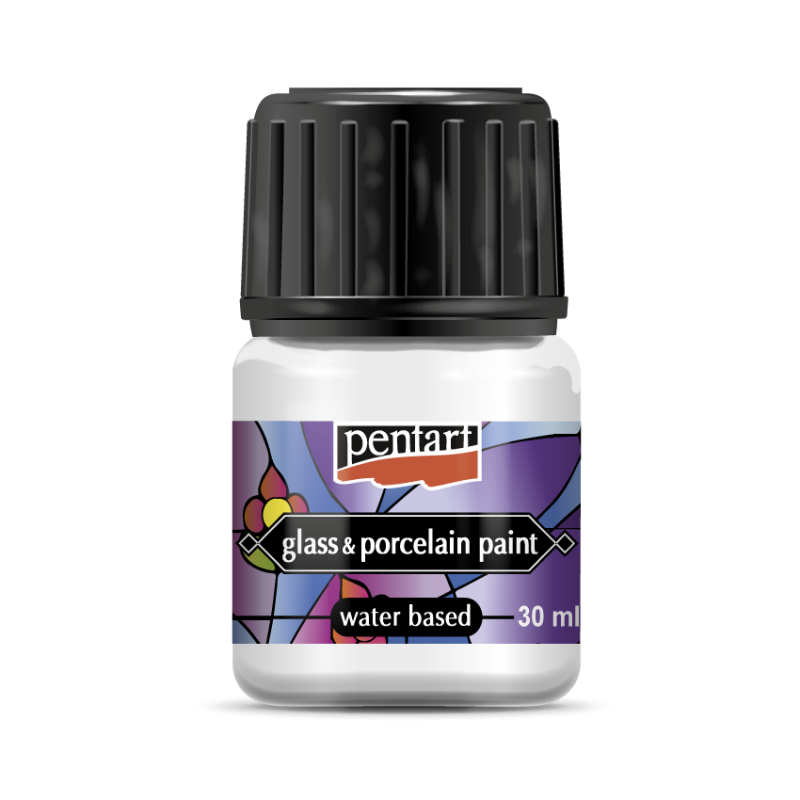 Pentart Peinture porcelaine & verre 30 ml - Blanc