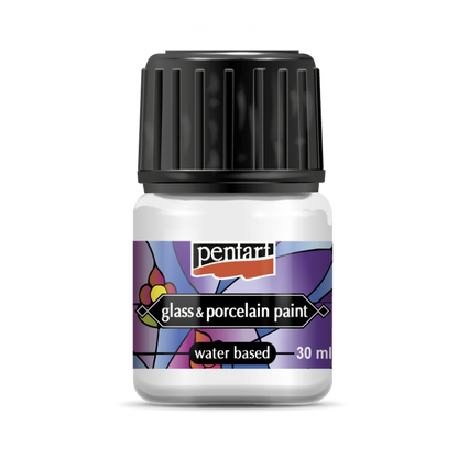 Pentart Peinture porcelaine & verre 30 ml - Blanc
