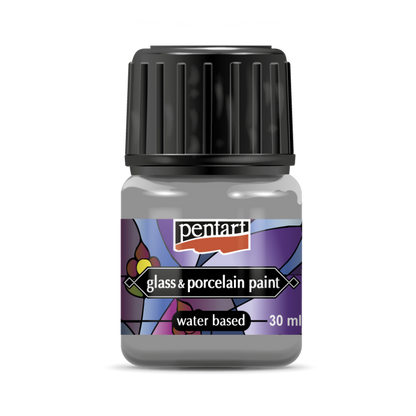 Pentart Peinture porcelaine & verre 30 ml - Argent