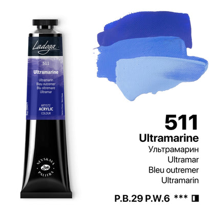 Ladoga Acrylic Paint 46 ml - Ultramarine
