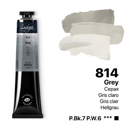 Ladoga Acrylic Paint 46 ml - Gris