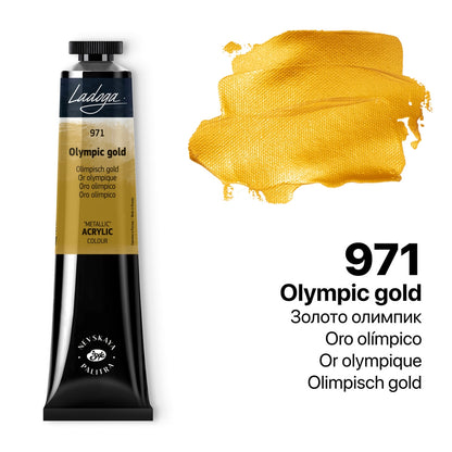 Ladoga Acrylic Paint 46 ml - Olympic Gold