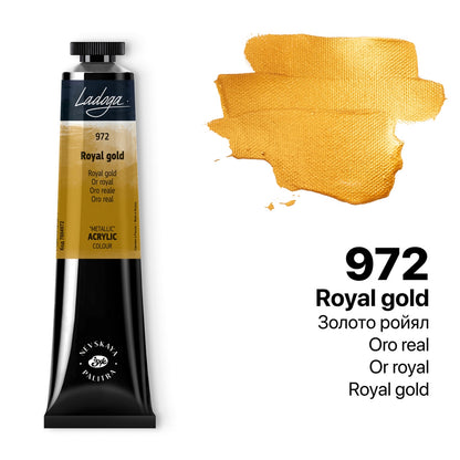 Ladoga Acrylic Paint 46 ml - Royal Gold