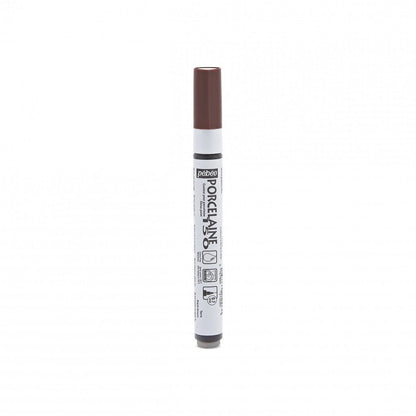 Pebeo Porcelaine 150 Marker Fine Tip 0.7 mm - Earth Brown
