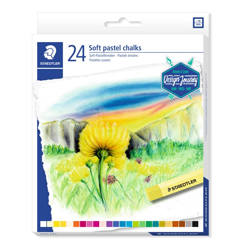 Staedtler Dry Chalk Zacht Pastelkrijt - 24 Couleurs