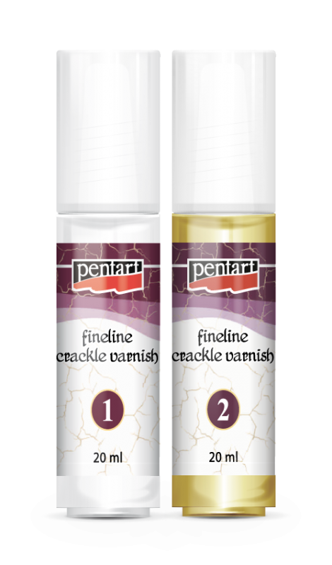 Pentart Fineline 2 composants Craquelé Vernis - 2 x 20 ml