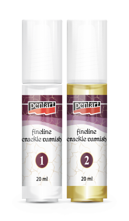 Pentart Fineline 2 composants Craquelé Vernis - 2 x 20 ml