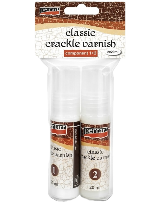 Pentart Classic 2-Step Crackle Varnish - 2 x 20 ml