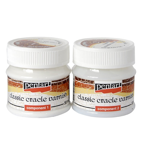 Pentart Classic 2-Step Crackle Varnish - 2 x 50 ml