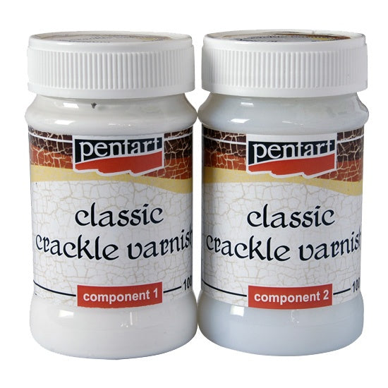 Pentart Classic 2-Step Crackle Varnish - 2 x 100 ml