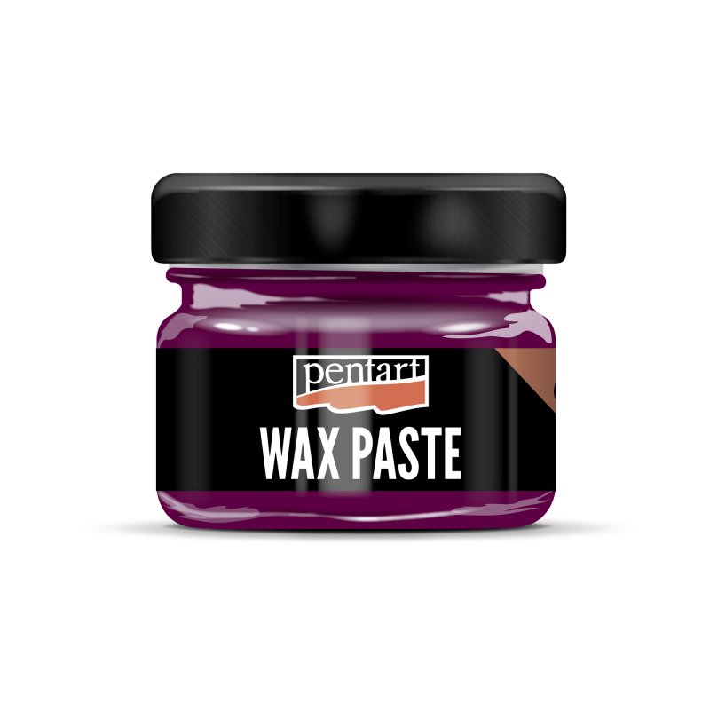 Pentart Pâte de cire d'abeille colorée 20 ml - Magenta