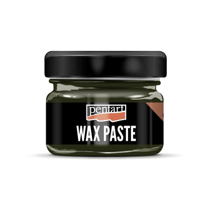 Pentart Pâte de cire d'abeille colorée 20 ml - Olijf