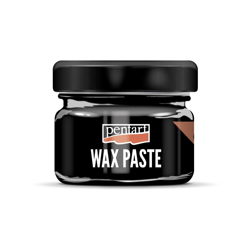 Pentart Pâte de cire d'abeille colorée 20 ml - Noir