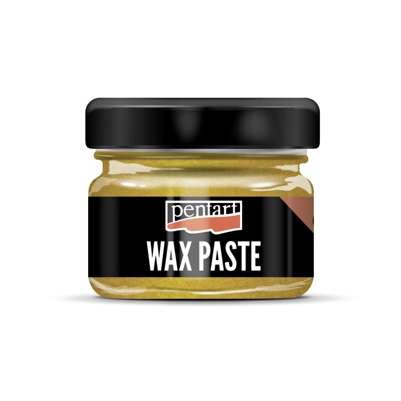 Pentart Pâte de cire d'abeille colorée 20 ml - Metallic Jaune