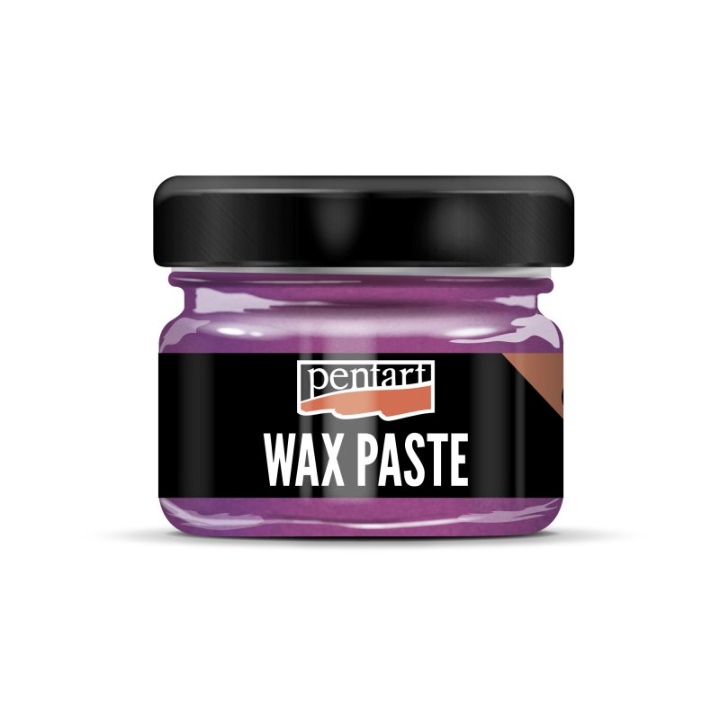 Pentart Pâte de cire d'abeille colorée 20 ml - Metallic Magenta