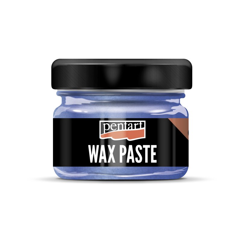 Pentart Pâte de cire d'abeille colorée 20 ml - Metallic Bleu