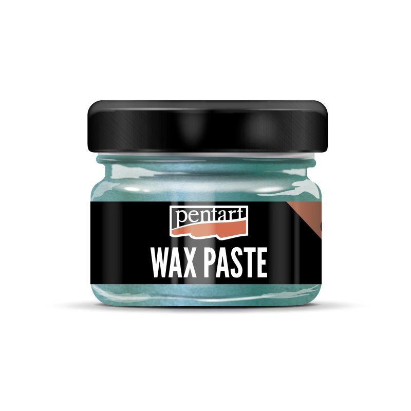 Pentart Pâte de cire d'abeille colorée 20 ml - Metallic Turkoois