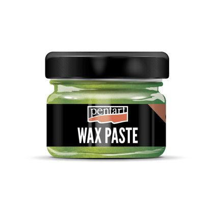 Pentart Pâte de cire d'abeille colorée 20 ml - Metallic Vert