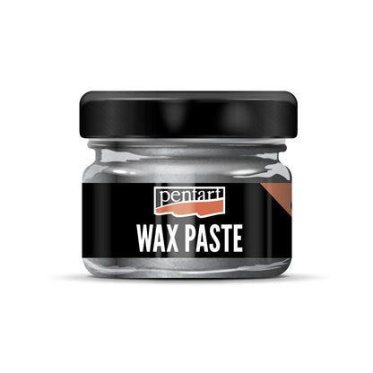 Pentart Pâte de cire d'abeille colorée 20 ml - Graphite métallisé