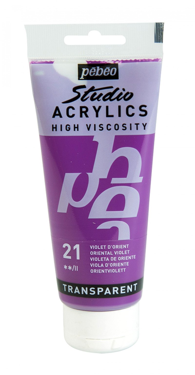 Pebeo Studio Peinture acrylique 100 ml - 21 - Violet oriental