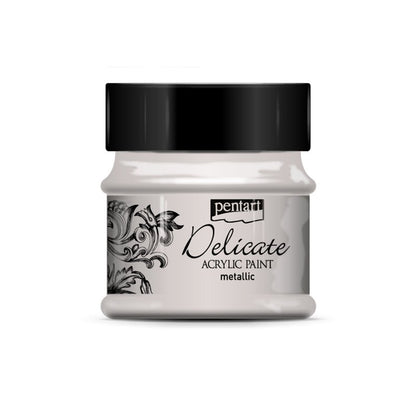 Pentart Delicate Metallic Peinture acrylique 50 ml - Argent