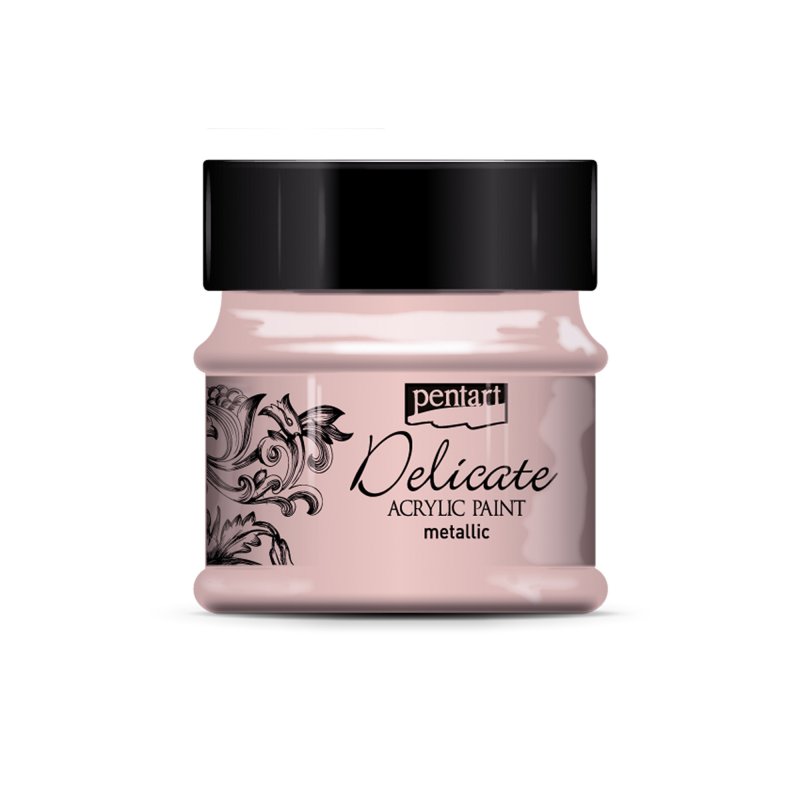 Pentart Delicate Metallic Peinture acrylique 50 ml - Or rose