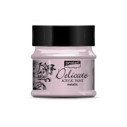 Pentart Delicate Metallic Peinture acrylique 50 ml - Argent violacé