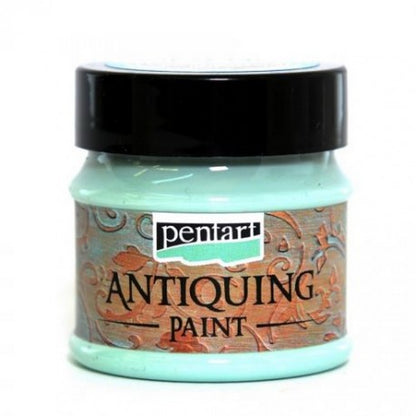 Pentart Antiquing Paint 50 ml - Patina Blue