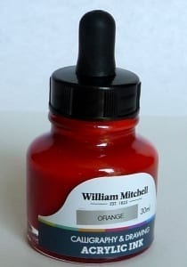 William Mitchell Acrylic Ink 30 ml - Orange
