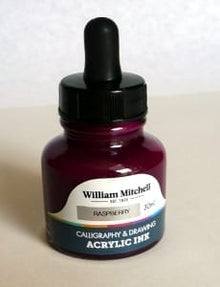 William Mitchell Acrylic Ink 30 ml - Raspberry