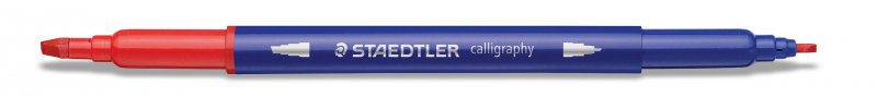Staedtler Feutres de calligraphie à double pointe, set de 12 couleurs