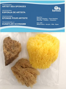 Kereso Natuurlijke Zee Sponzen Variëteitspakket - Rugueux pakket - 3 pièces