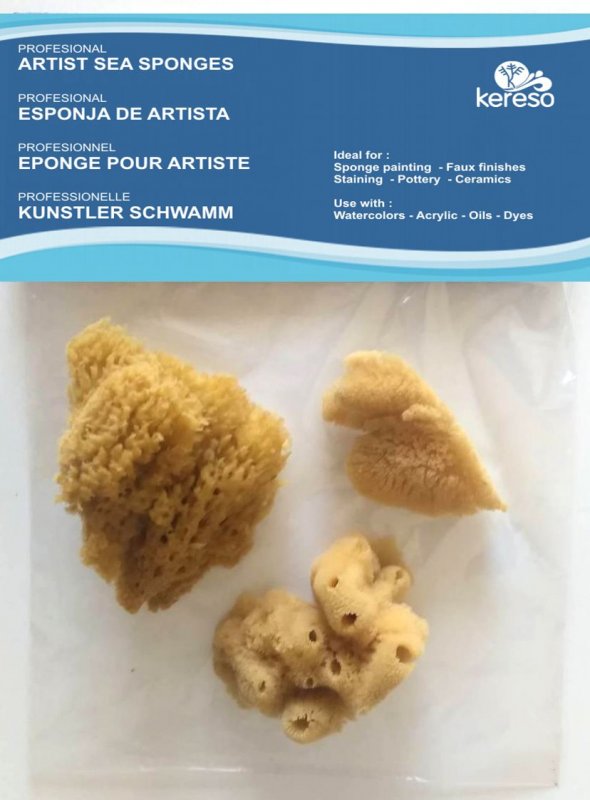 Kereso Natuurlijke Zee Sponzen Variëteitspakket