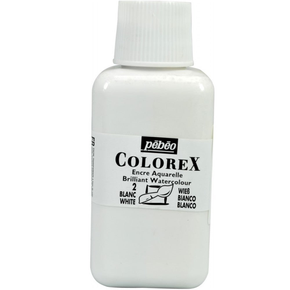 Pebeo Colorex Encre aquarelle 250 ml. - Blanc
