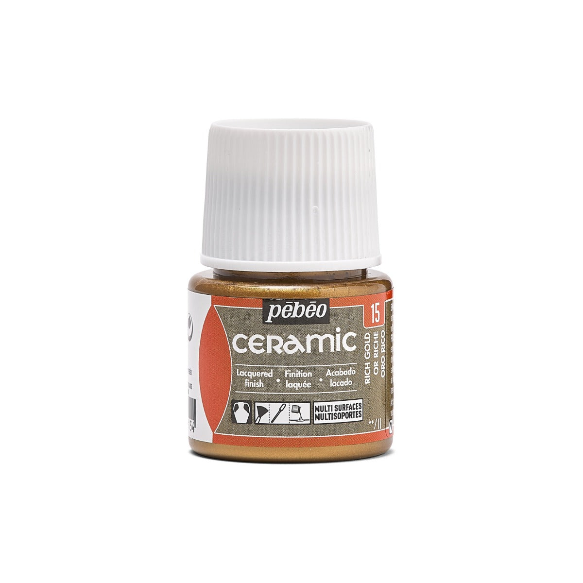 Pebeo Ceramic Paint 45 ml - 15 - Or riche
