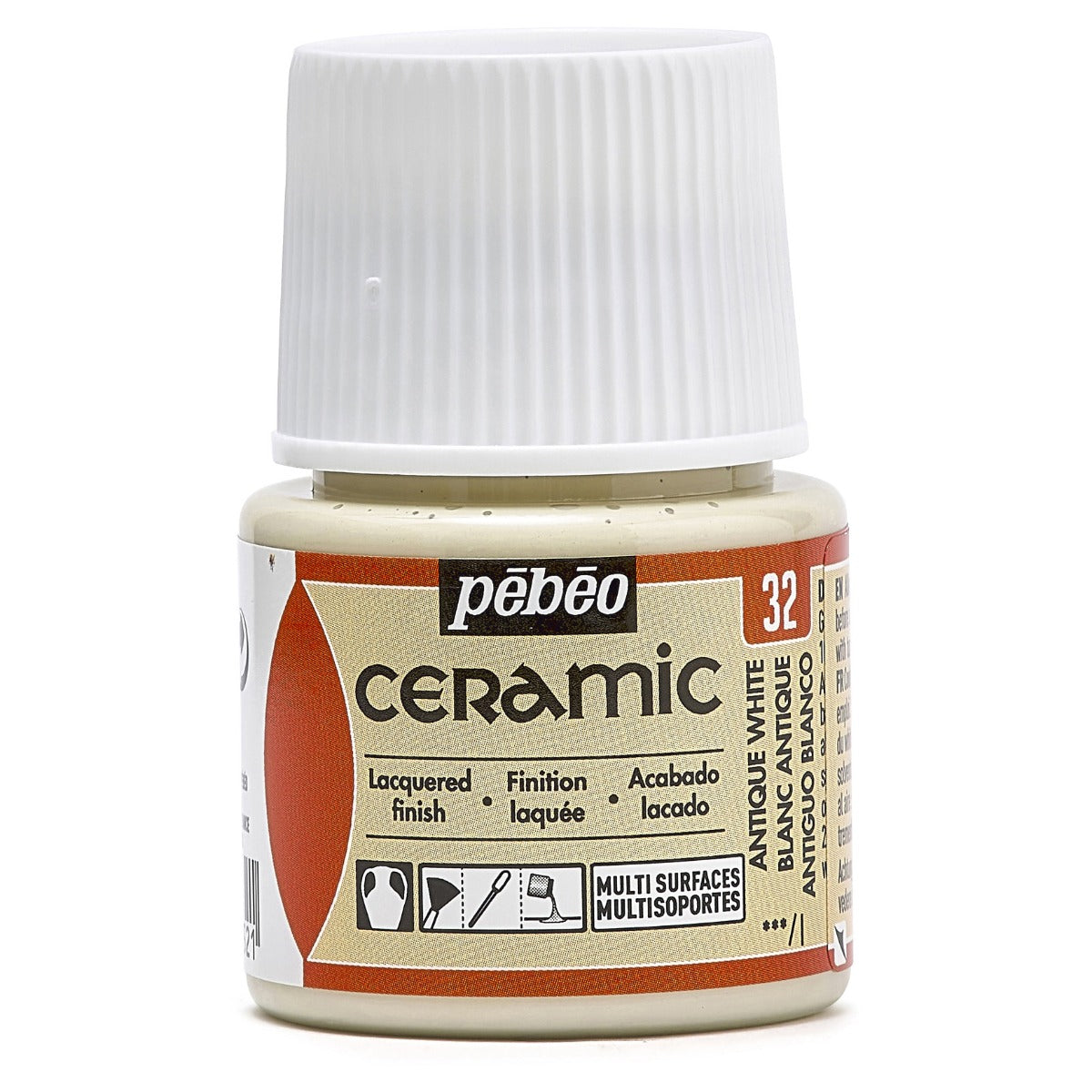 Pebeo Ceramic Paint 45 ml - 32 - Blanc antique