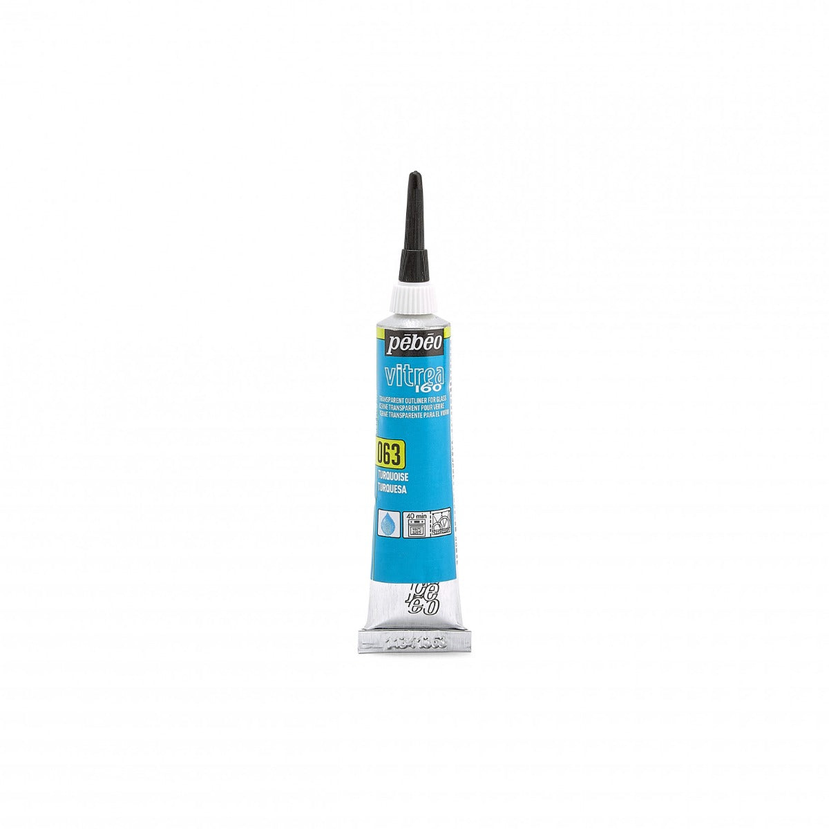 Pebeo Vitrea 160 Relief Omlijning 20 ml - 63 - Turquoise