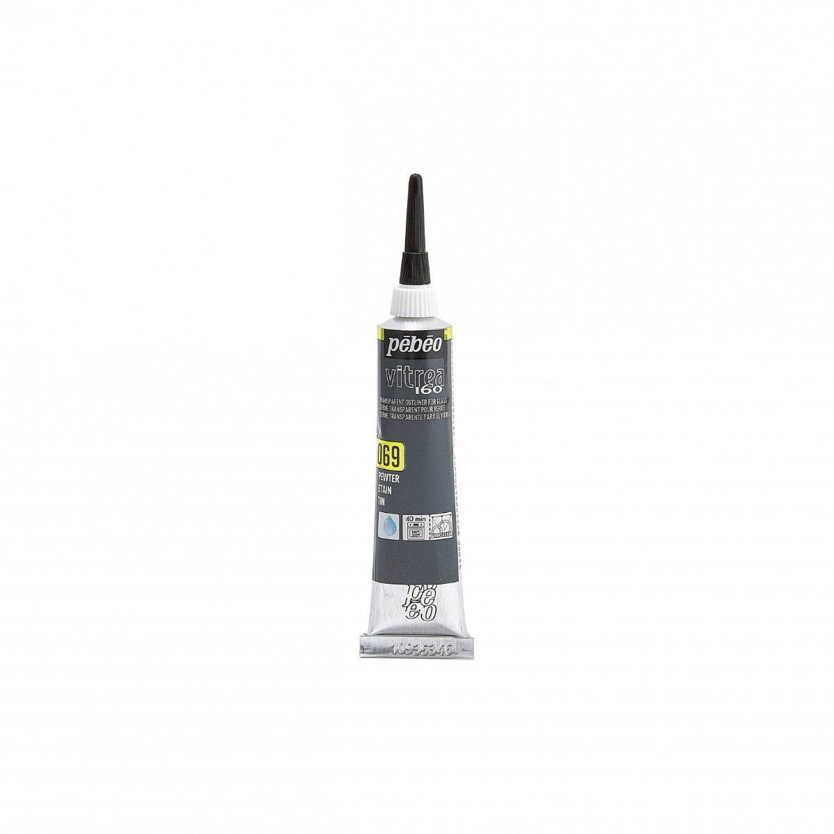 Pebeo Vitrea 160 Relief Omlijning 20 ml - 69 - Pewter