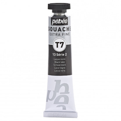 Pebeo Extra-Fijne Gouache T7 20 ml - Zwarte Lak